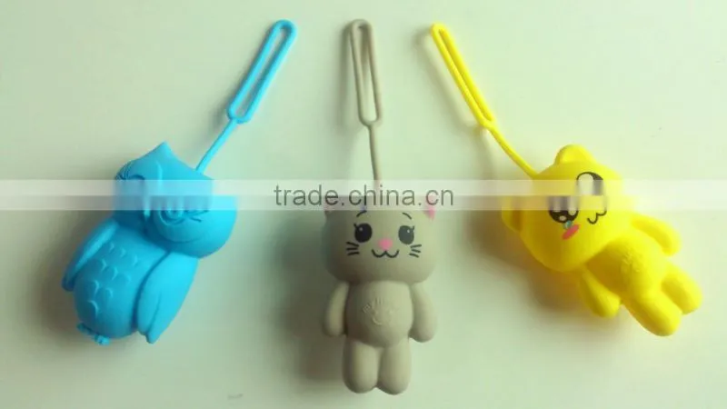 Rabbit silicone coin purse for wholesale popular designs rubber TPR silicone wallet