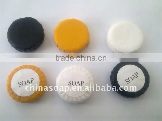hotel soap pleated wrapped
