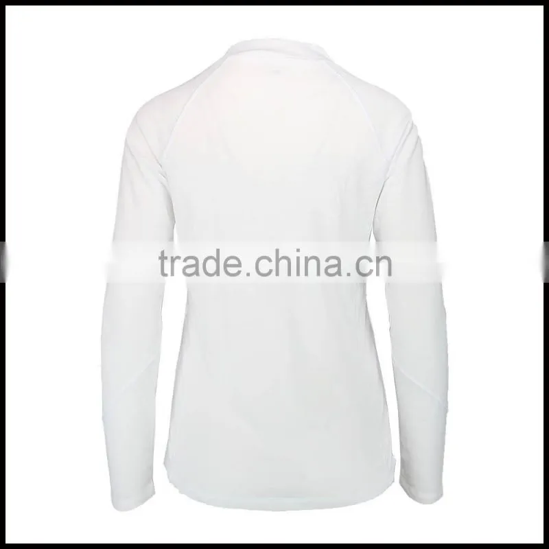 W15-ACC-W-01-C White 100% Polyester Sports Underwear Long Sleeve