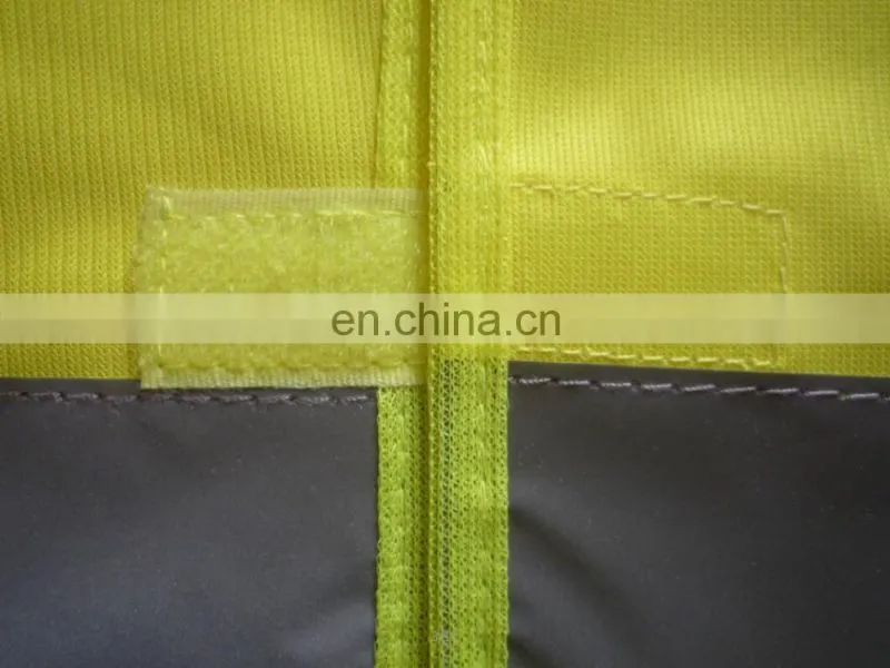 Customized Road Safety Vest Reflective Vest Fluorescence Yellow Vest