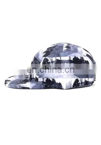 Flat embroidery 5 panel snapback old fashion hat for men