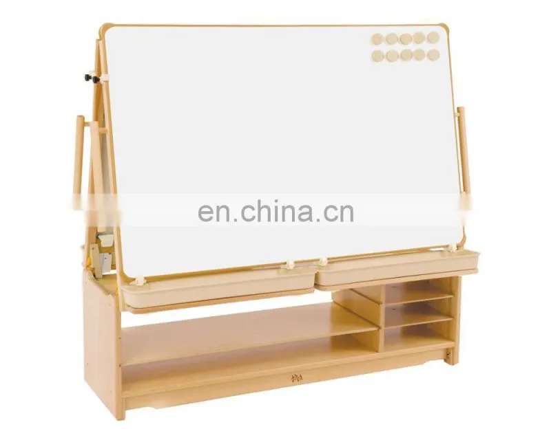 Pinewood easel double side drawing board adjustable wooden easel stand