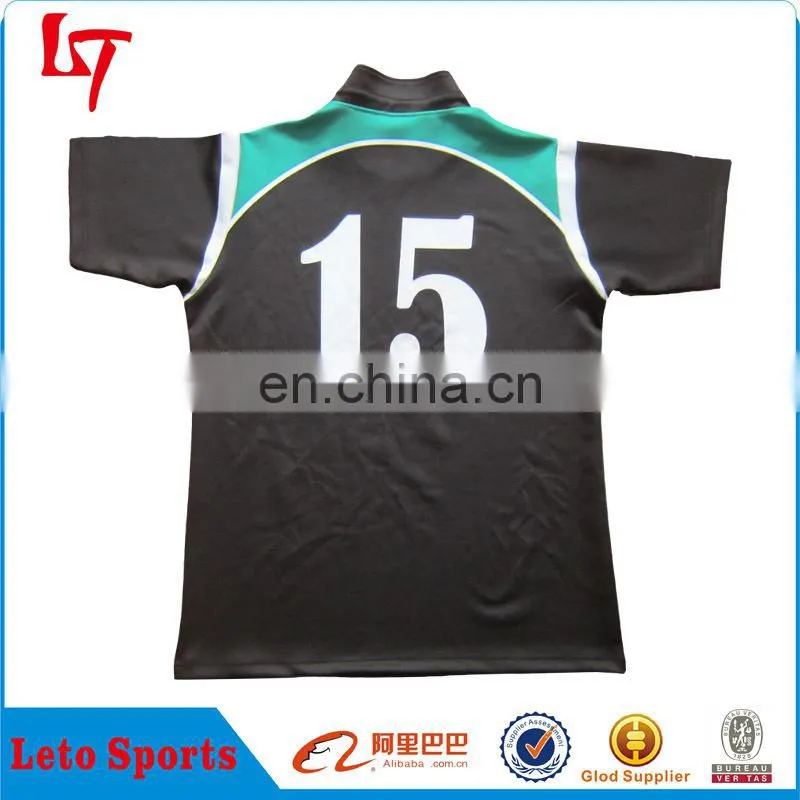 OEM service 100% polyester digital print rugby football polo t shirts /Authentic college international rugby jersey design