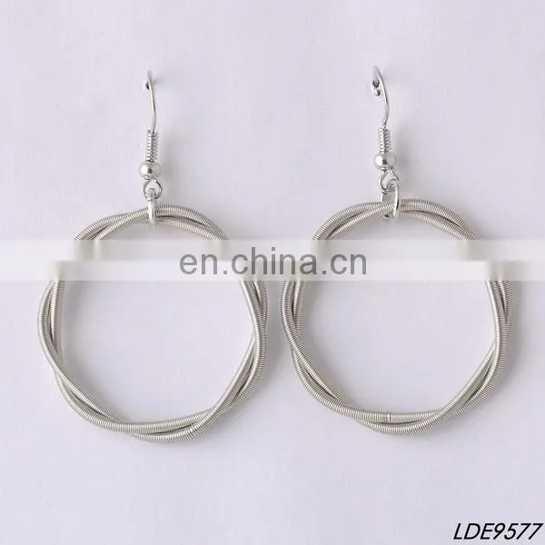 Shell bead Cluster charms chandelier hoop earrings