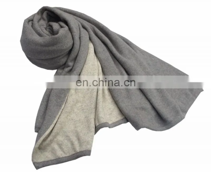 Double Face Plain Knitted Shawls, Stoles