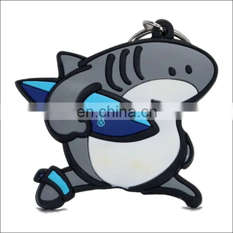 Custom PVC rubber cute cartoon rabbit keychains for sale