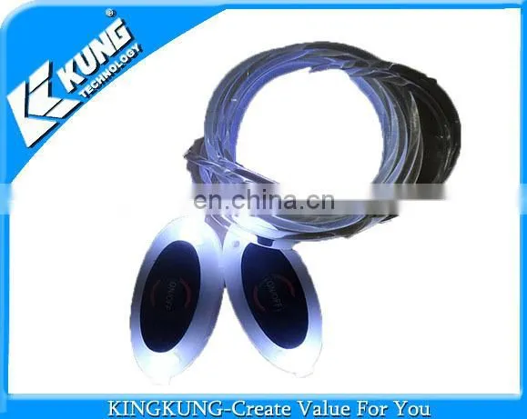 Latest electric shoelaces with different color light on wholesale
