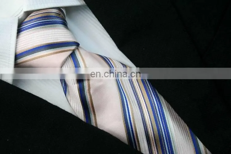 fashion design mens necktie blue stripe school uniform tie