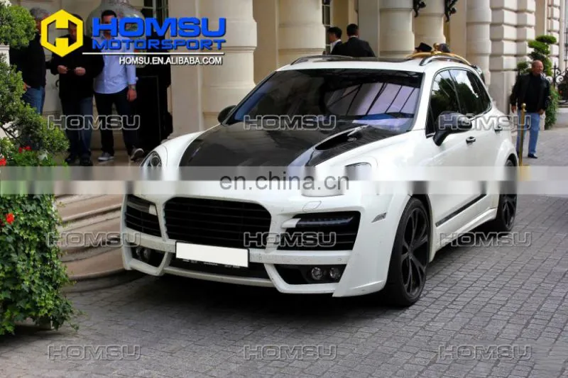 TA style parts design front bumper FRP wide body kit for cayene 958