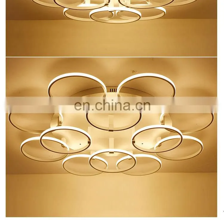 High Quality Warm Romantic Modern Minimalist Home Decor Lighting Round LED Ceiling Lamp Bedroom Light