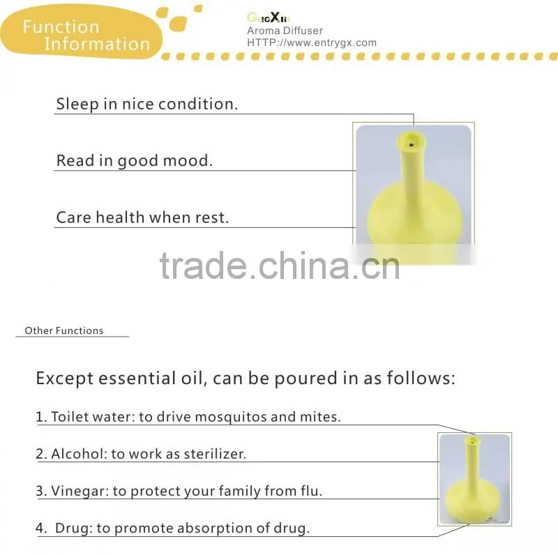01k vivid yellow 2014 Fashion home decor scent diffuser