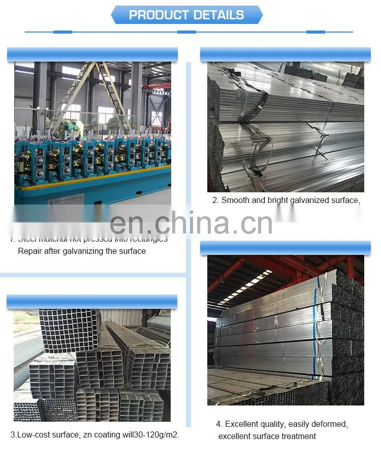 MS pipe weld square Ms square pipe myanmar steel pipe supplier steel hollow section