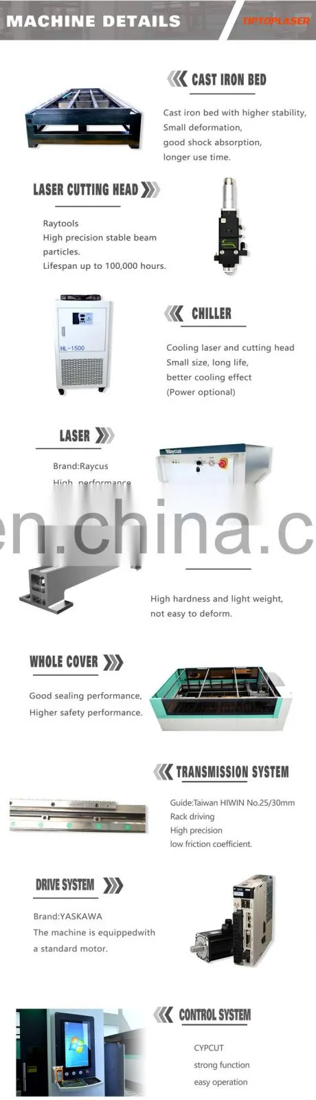 High configuration cutting machines industrial acrylic letter cutting machine plastic cutting laser machine