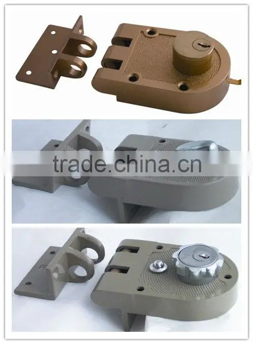 Heavy Duty Zinc Alloy Jimmy Proof with Brass cylinder