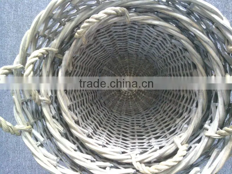 wholesale cheap classic willow firewood basket