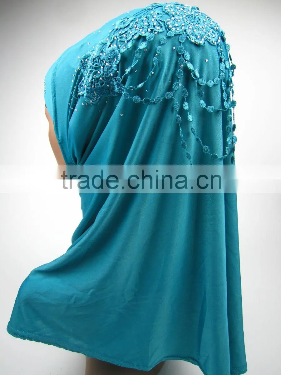Fashion Applique HIJAB 12colors islamic Merly adult headscarf shawl