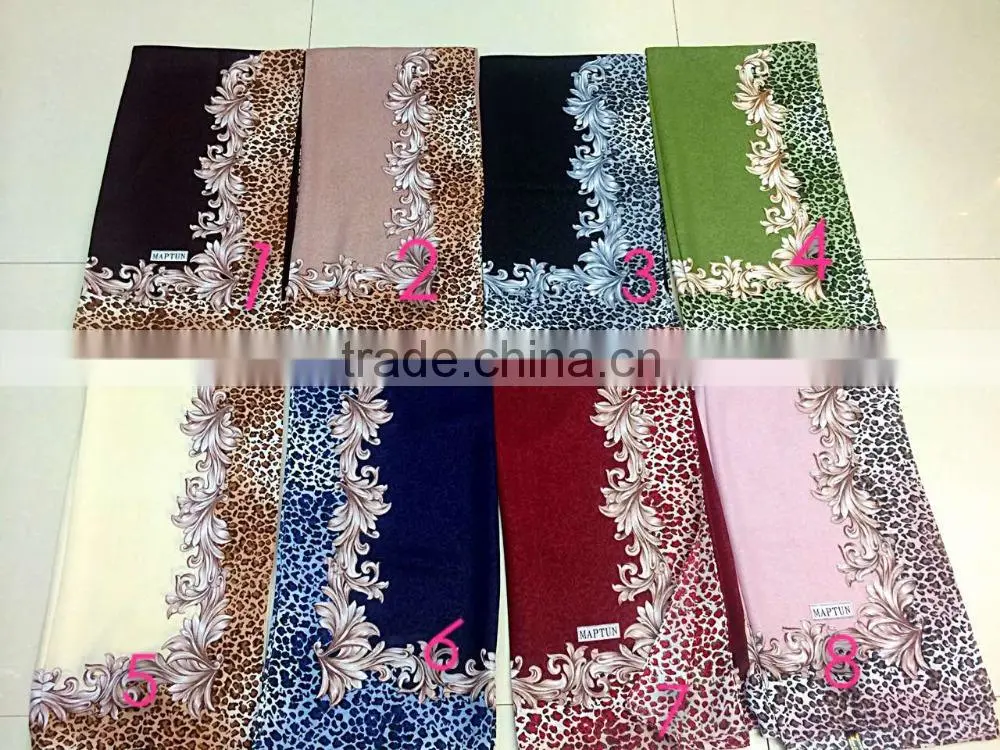 New 2015 110*110cm French cotton square islamic scarf