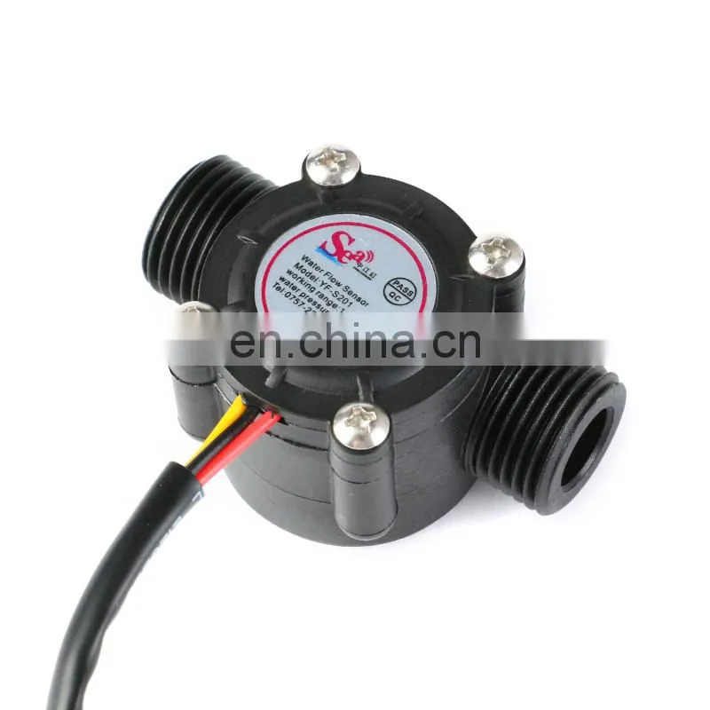 YF-S201 1-30L/min 3Y Water Flow Sensor Flowmeter Hall Flow Sensor Water Control 1/2" 2.0MPa