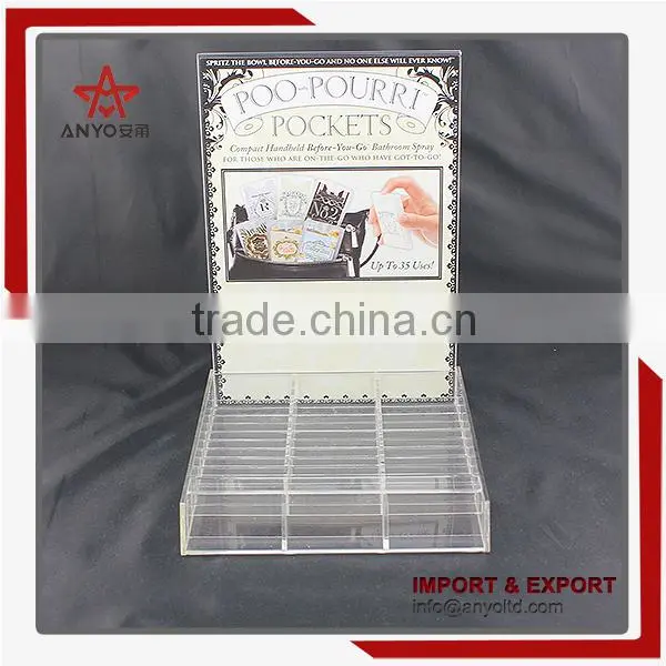 Good quality factory price clear acrylic nail polish display rack