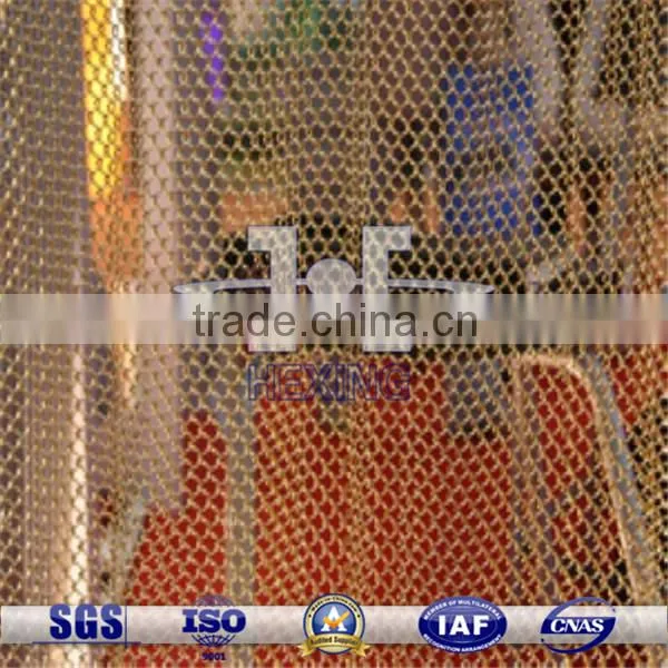 Brass Curve Decorative Wire Mesh Curtain