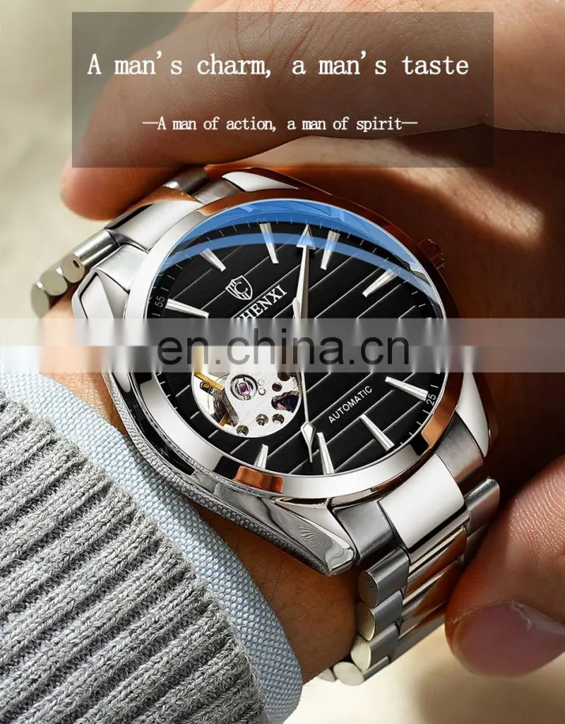 CHENXI 8806 Men Mechanical Automatic Watch Stainless Steel Sport Waterproof Mechanical Watches