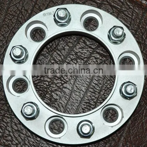 1" 6x5.5 to 6x5.5 (6x139.7 to 6x139.37) Wheel Spacers 12x1.5 studs for Dodge Hummer Toyota