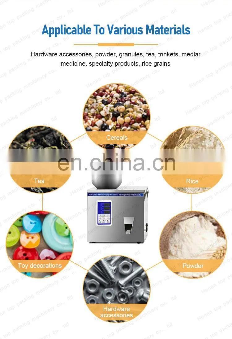 Automatic desktop coffee powder Tieguanyin medicinal materials dispensing machine