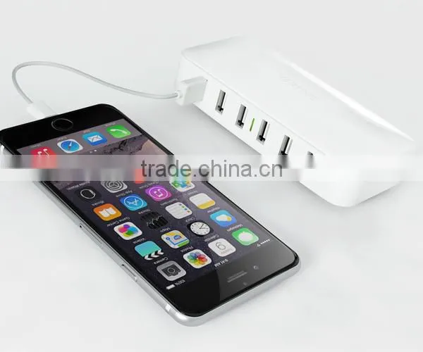 6 Port USB Charging Station Multi-Port USB Charger Desktop Hub for iPhone 6s