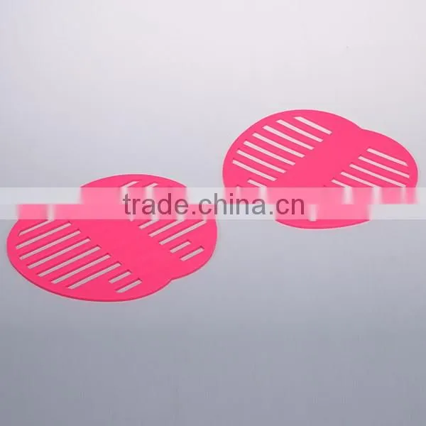 Kitchen heat resistant and skidproof plastic tabke mat coaster