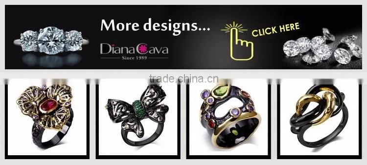 Super Deal Micro Setting Cubic Zirconia Black White Punk Contrast CZ Wedding Ring