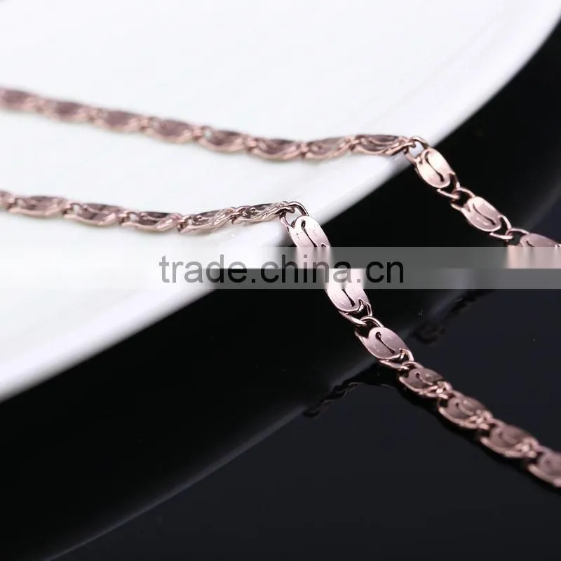 2015 china wholesale chain gold jewellery long fashion chain & coffee gold plated link chain