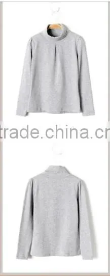 Fashion turtle neck long sleeve girl knitted under garments
