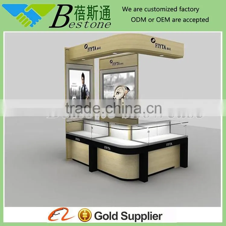mall wooden furniture wrist watch showcase for sale
