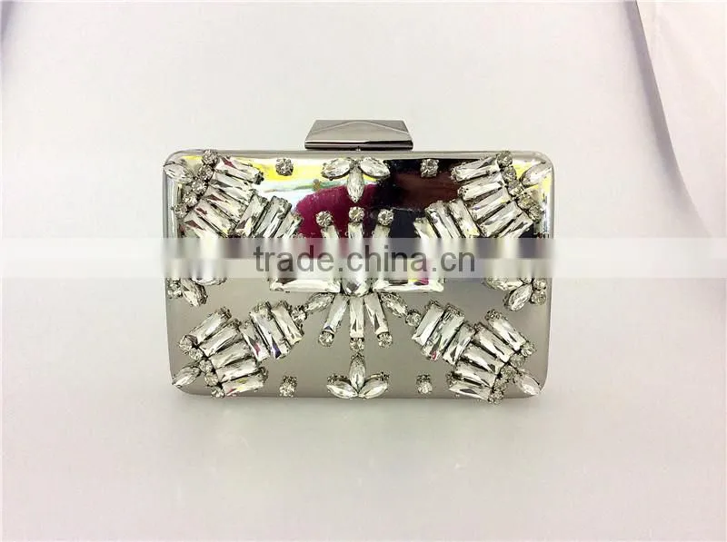 2015 Euro best seller acrylic embellished wedding evening bags