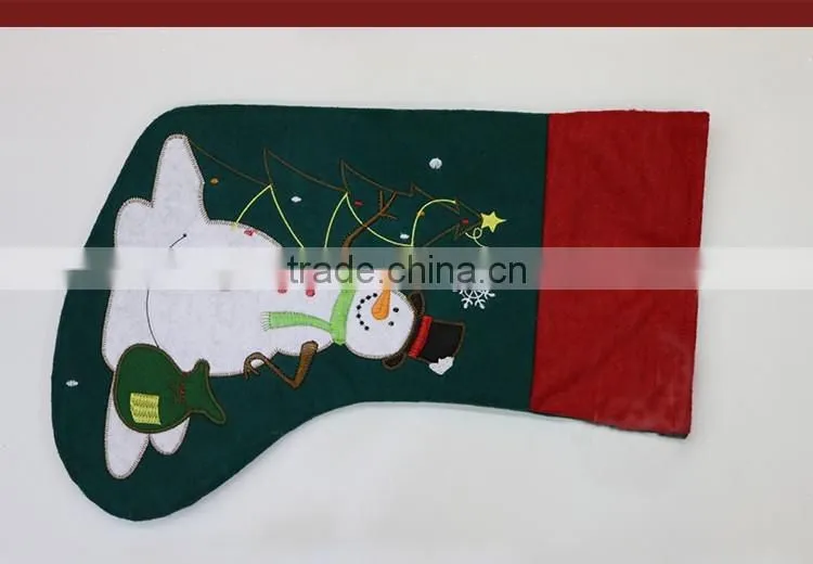 Personalized Christmas Stockings Red/Green Christmas Stockings Wholesale Accesorios De Navidad Decoration Christmas Gift