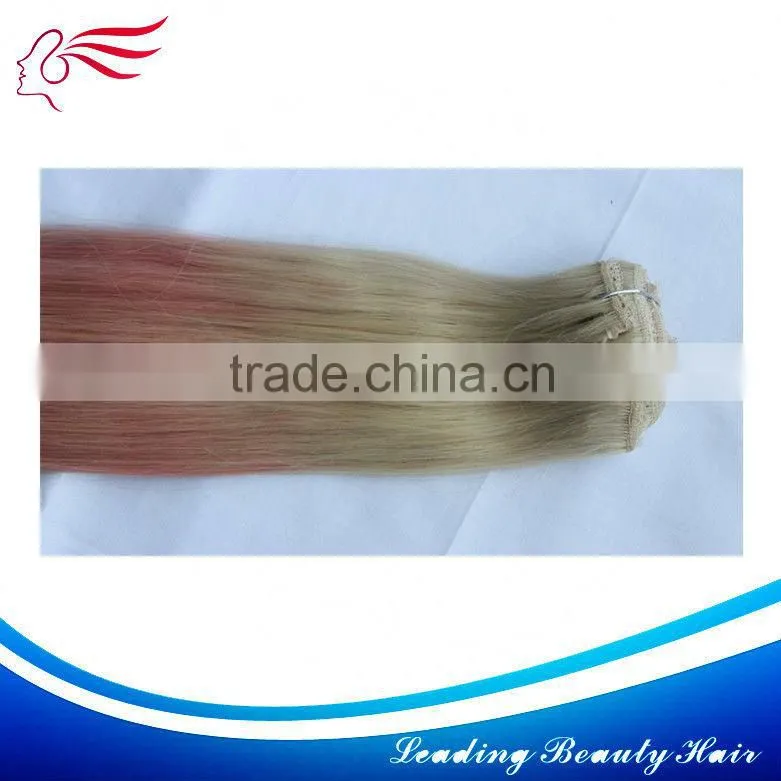 handtied 100% virgin hair weaving ,single drawn with strong roots and no shedding