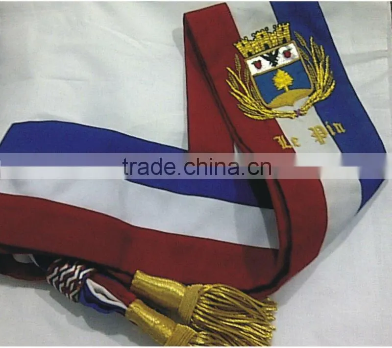 Embroidred Hand Machine Badges Regalia Apron Sashes Callor Cuff Masonic