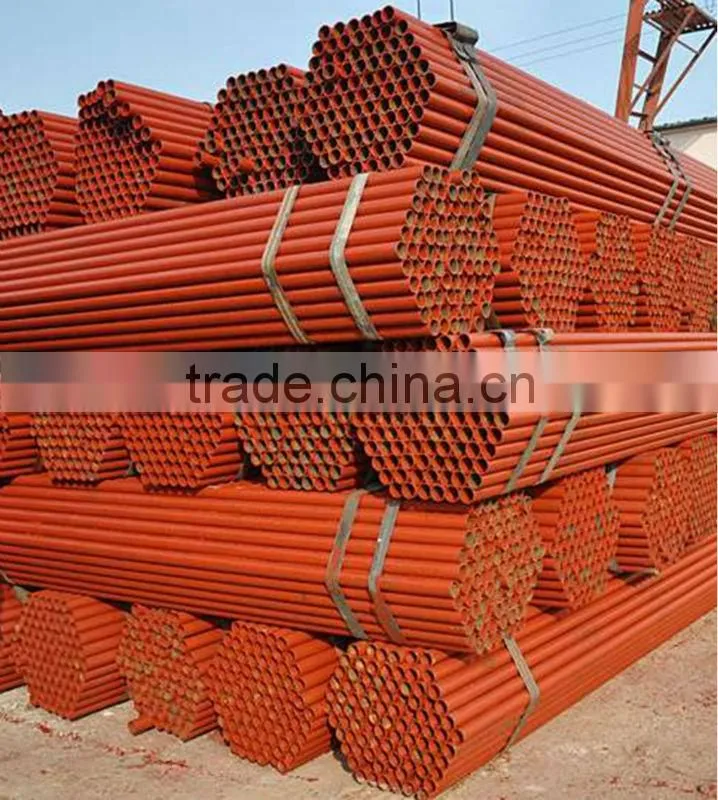 red painted scaffolding material / round steel pipe