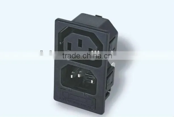 Iec outlet or inlet AC socket wrench with puse holder