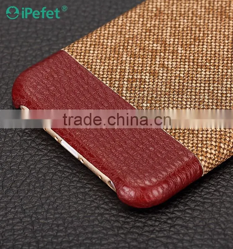 Leather back cover case mobile phone leather case for iPhone 6 case