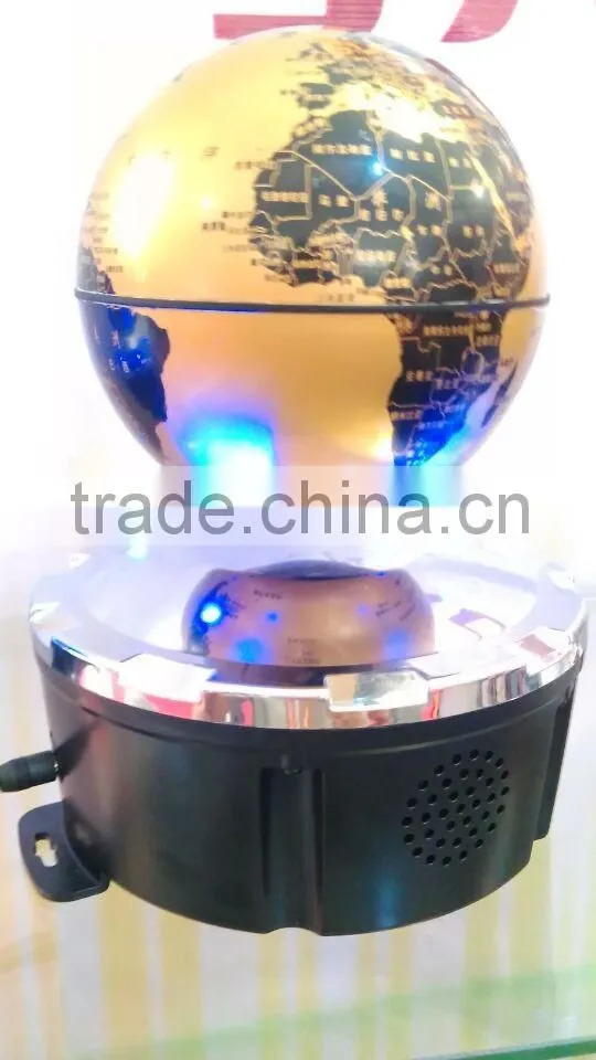 Professional Audio Speakers With Levitating Floating globe
