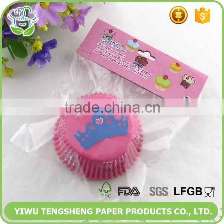 40 gsm standard greaseproof food grade beautiful paper cupcake cups for party,holiday and family