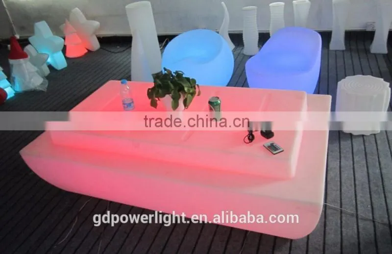 PE Plastic LED Bar Table with remote 16049E