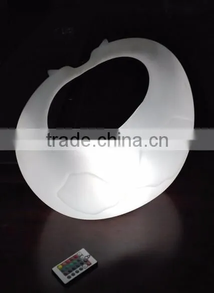 Rotational PE plastic Crafts with LED light and remote control YXF-4541
