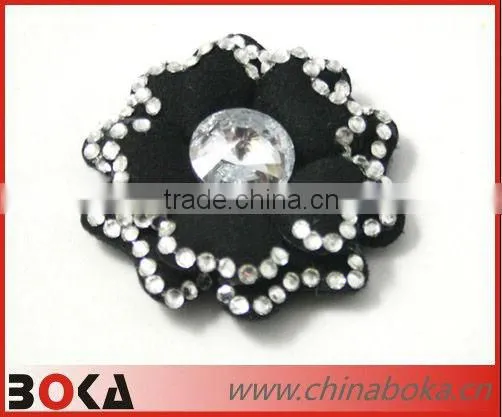 Flower shape rhinestones applique for clothes