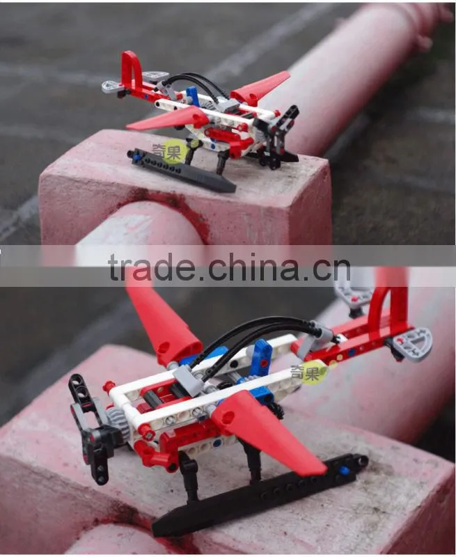 Decool bricks Airplane 116pcs Transport Series Helicopter Seapland Model Building Block Sets Educational DIY Toys for children