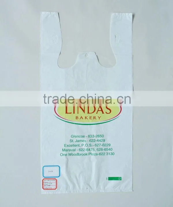 Transparent Cheap Vest Bag HDPE India Market