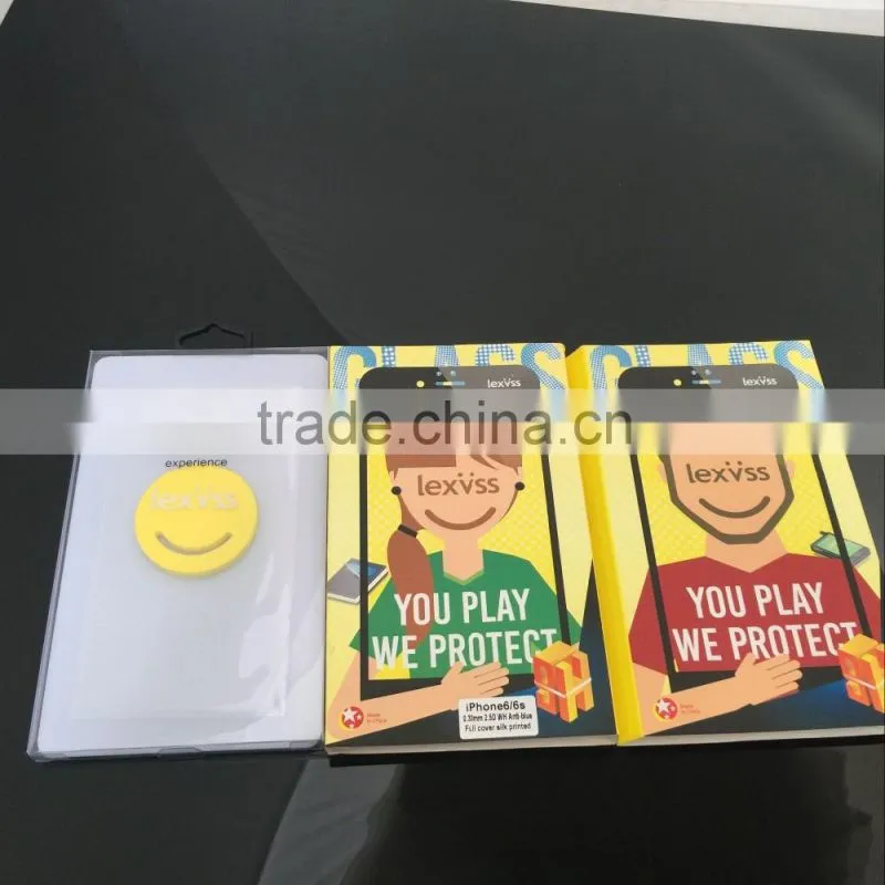 Newest! Factory price mobile phone 0.15mm tempered Glass screen protector for iphone 6/6S plus