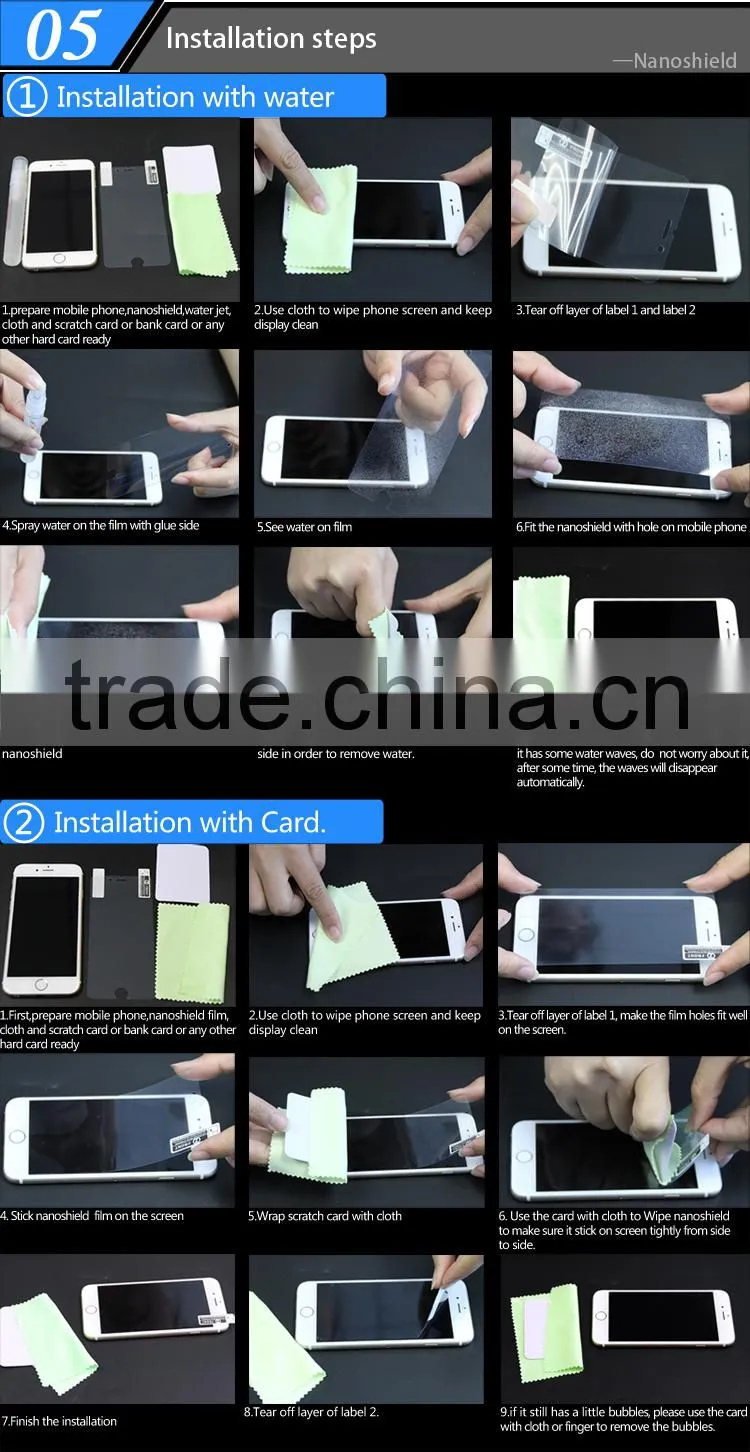 Nano-coated Anti Shock Screen Protector for Sony Xperia Z3 compact invisible shield