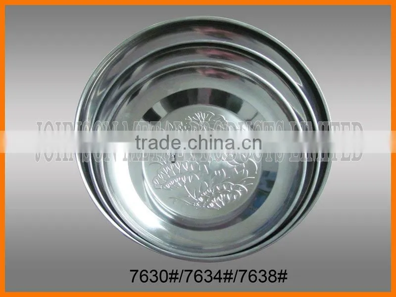 Serving Plate Decorated Lotus